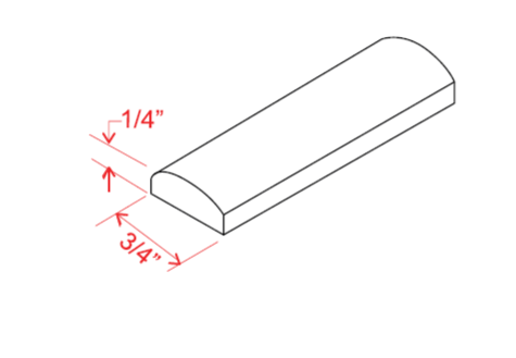 Batten Moulding, slim amber oak