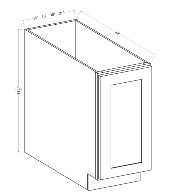 Base Cabinet - Full Height Door, treasure chest