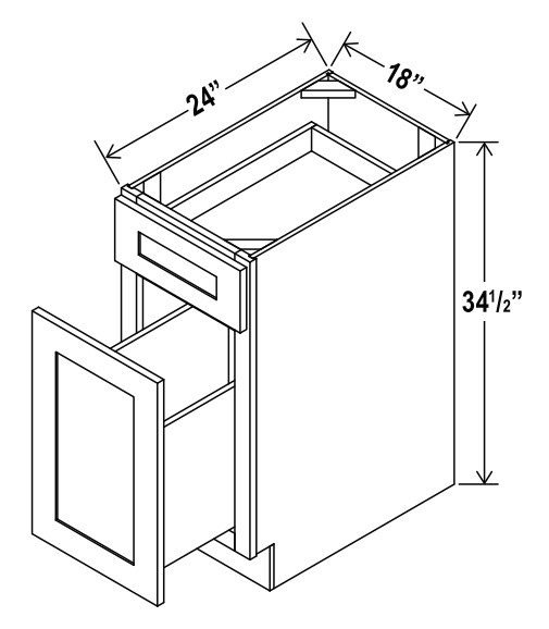 Base Waste Basket, shaker espresso