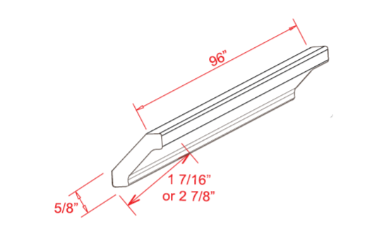 Crown Moulding, slim dove white