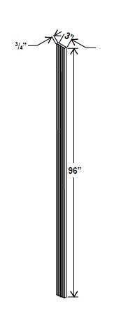 Fluted Tall Filler, navy blue