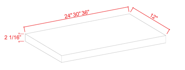 Floating Shelf, slim white oak