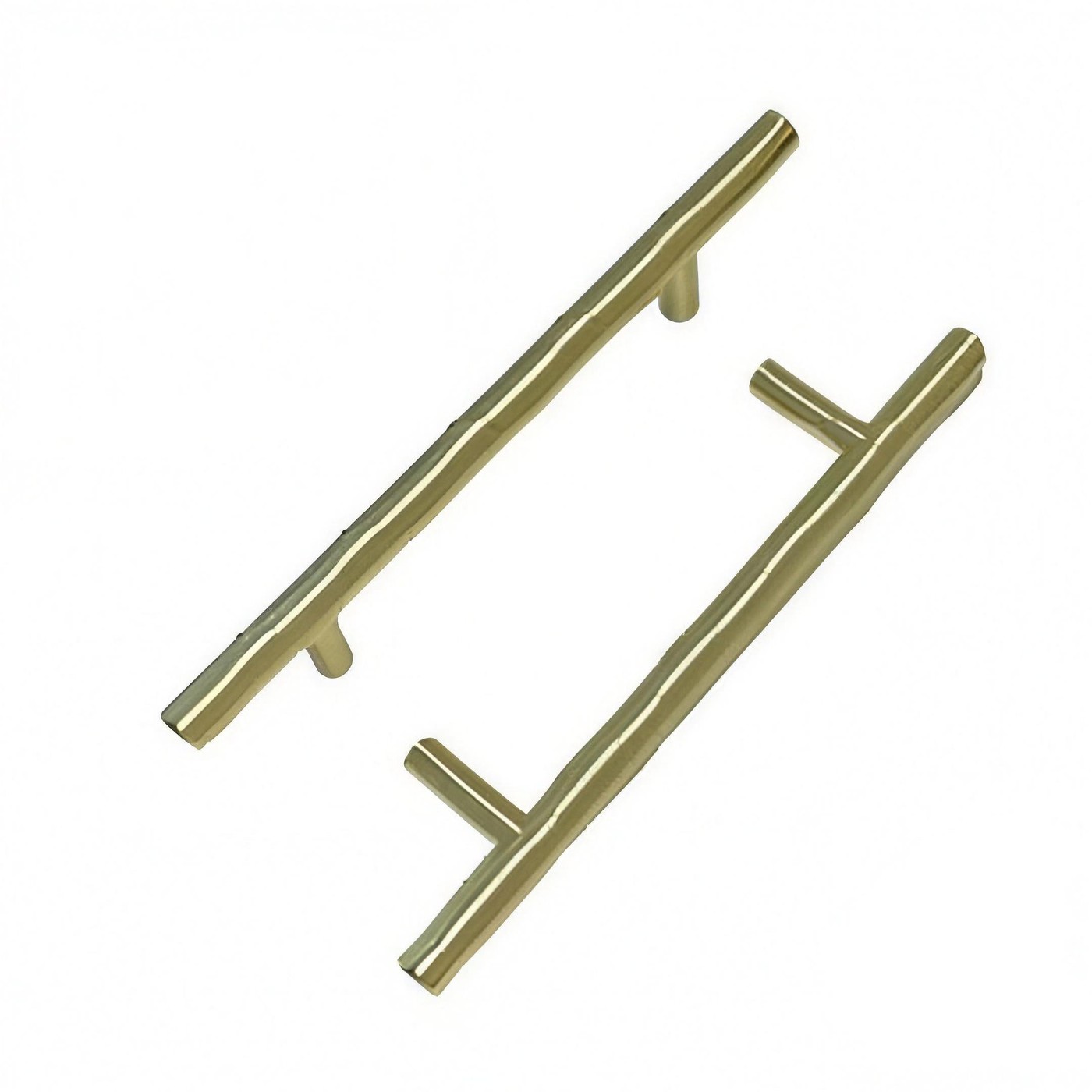 T Bar Pull, 96 mm, brushed gold