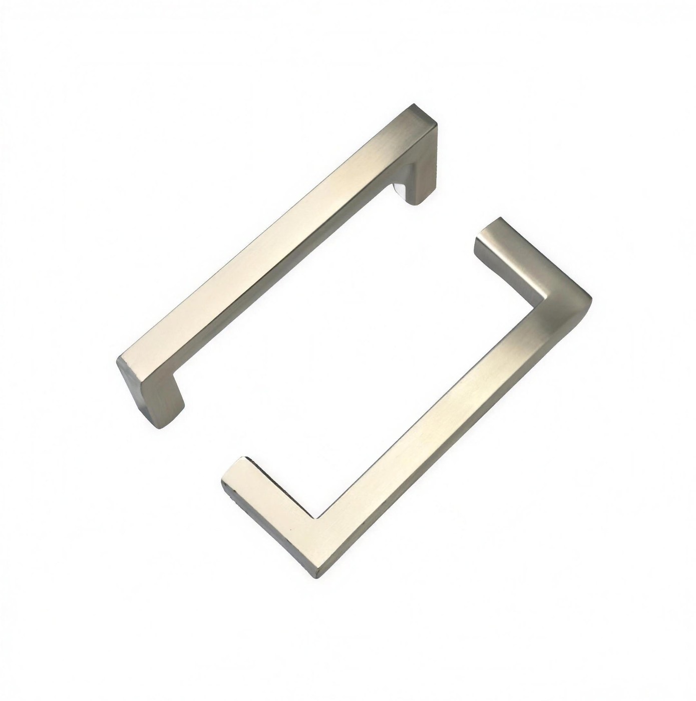 Square Pull, 96 mm, brushed nickel
