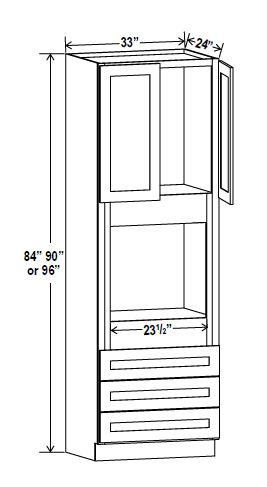 Oven Cabinet, navy blue
