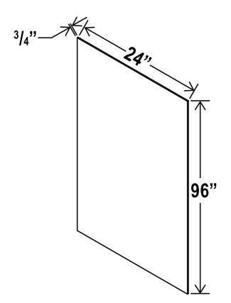 Shelf Board, charleston white