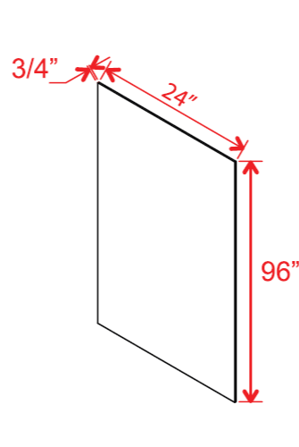 Shelf Board, slim dove white