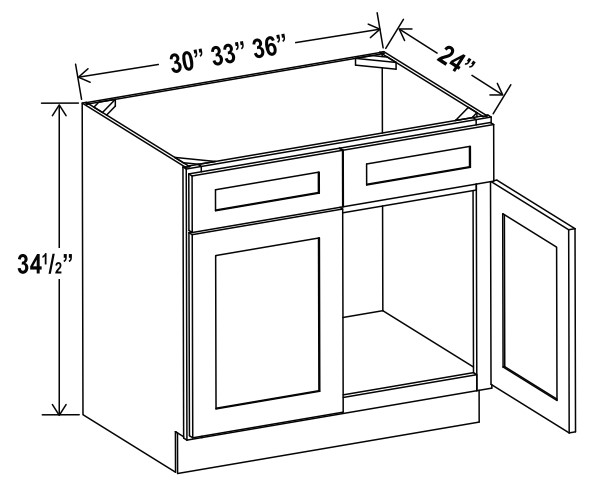 Sink Base, shaker espresso