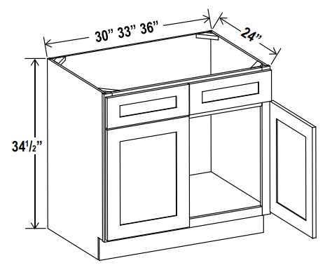 Sink Base, floral white