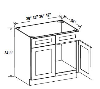 Sink Base, navy blue