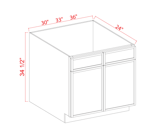 Sink Base, slim white oak