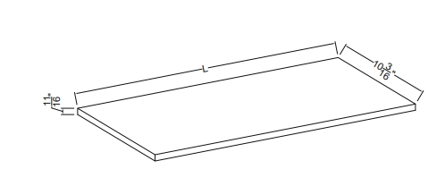 Shelf Board - Wall Cabinet, fits any line