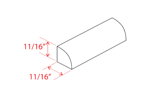 Shoe Moulding, slim dove white