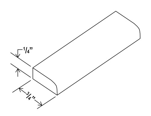 Scribe Moulding, shaker white