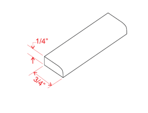 Scribe Moulding, slim amber oak