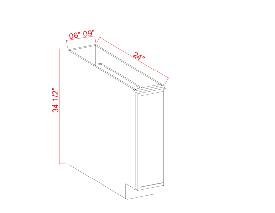 Base Cabinet, slim dove white