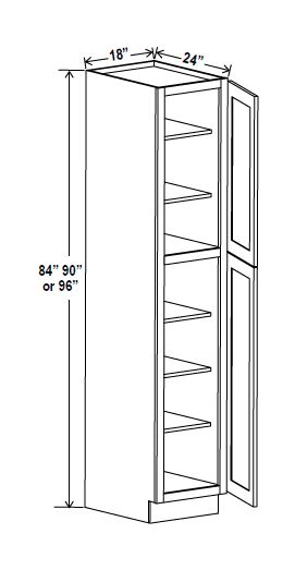 Wall Pantry, navy blue