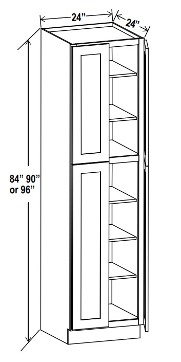 Wall Pantry, floral white