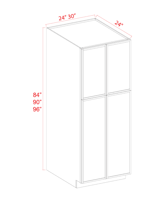 Wall Pantry, slim aston green