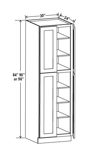 Wall Pantry, navy blue
