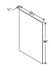 Tall Skin Veneer Panel, navy blue