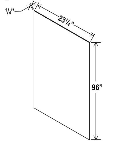Tall Skin Veneer Panel, charleston white