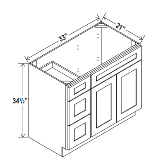 Vanity Sink Base, rustic wood