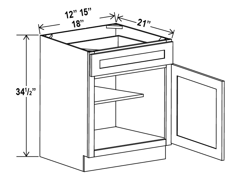 Vanity Base Cabinet, floral white