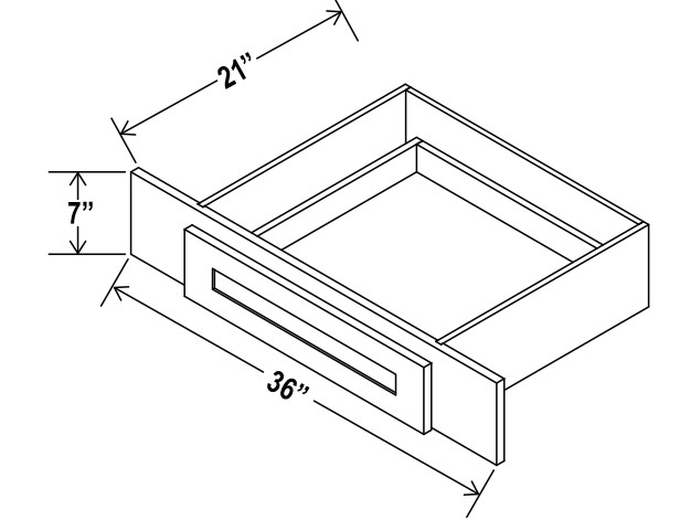 Knee Drawer, charleston white