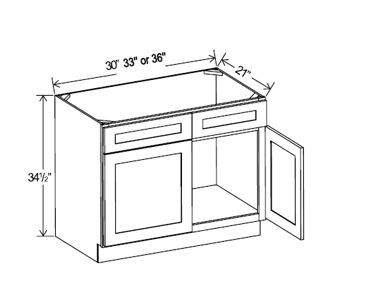 Vanity Sink Base Cabinet, rustic wood