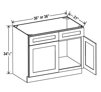 Vanity Sink Base Cabinet, navy blue
