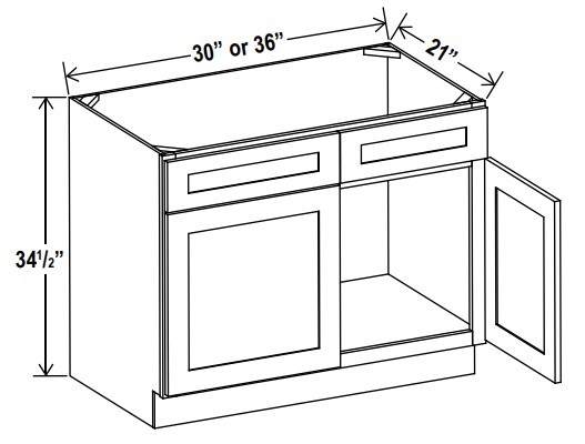 Vanity Sink Base Cabinet, floral white
