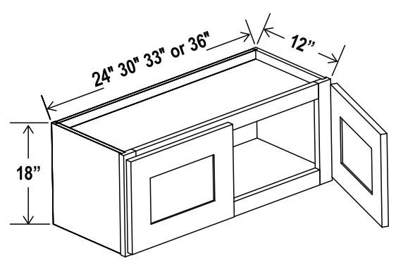 Wall Cabinet, shaker espresso