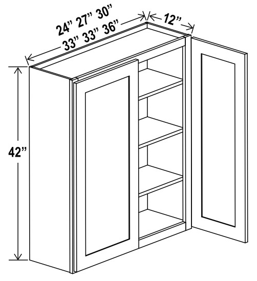 Wall Cabinet, charleston white