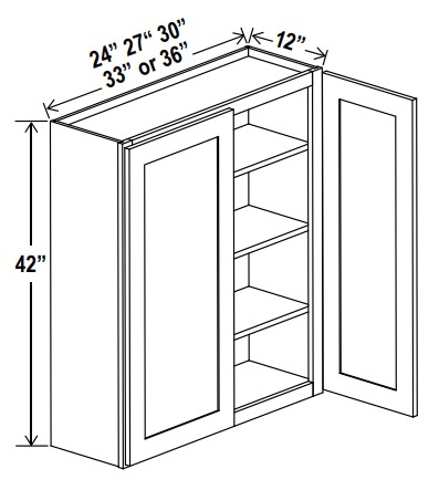 Wall Cabinet, floral white