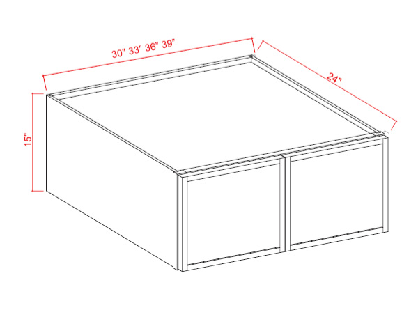 Wall Cabinet, slim white oak