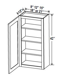 Wall Cabinet, navy blue