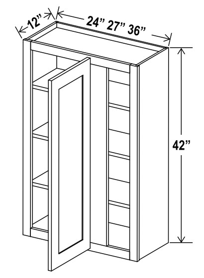 Wall Blind Corner Cabinet, charleston white