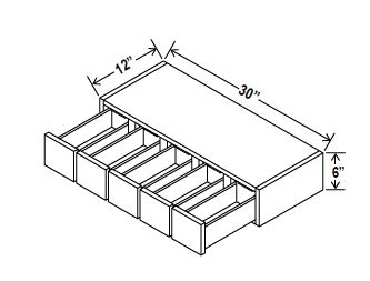 Wall Spice Drawer, navy blue